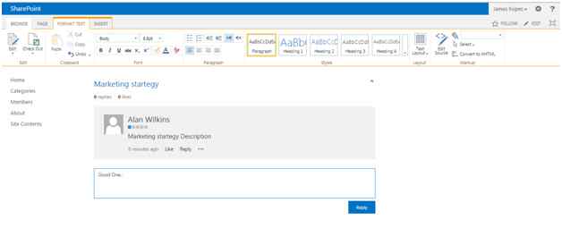 Reply for the Discussion